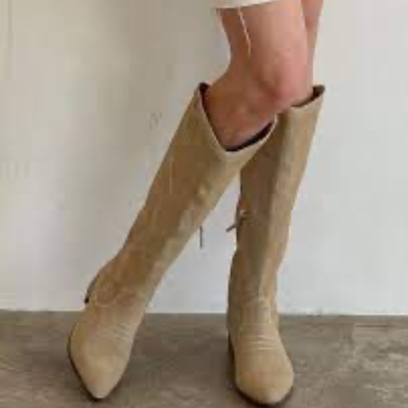 Kelsi Dagger Brooklyn Benson Oatmeal Suede Tall Boot - Picture 1 of 4